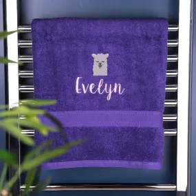 Children's Llama Bath Towel