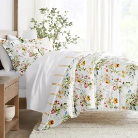 Chintz Floral Reversible Down-Alternative Comforter Set