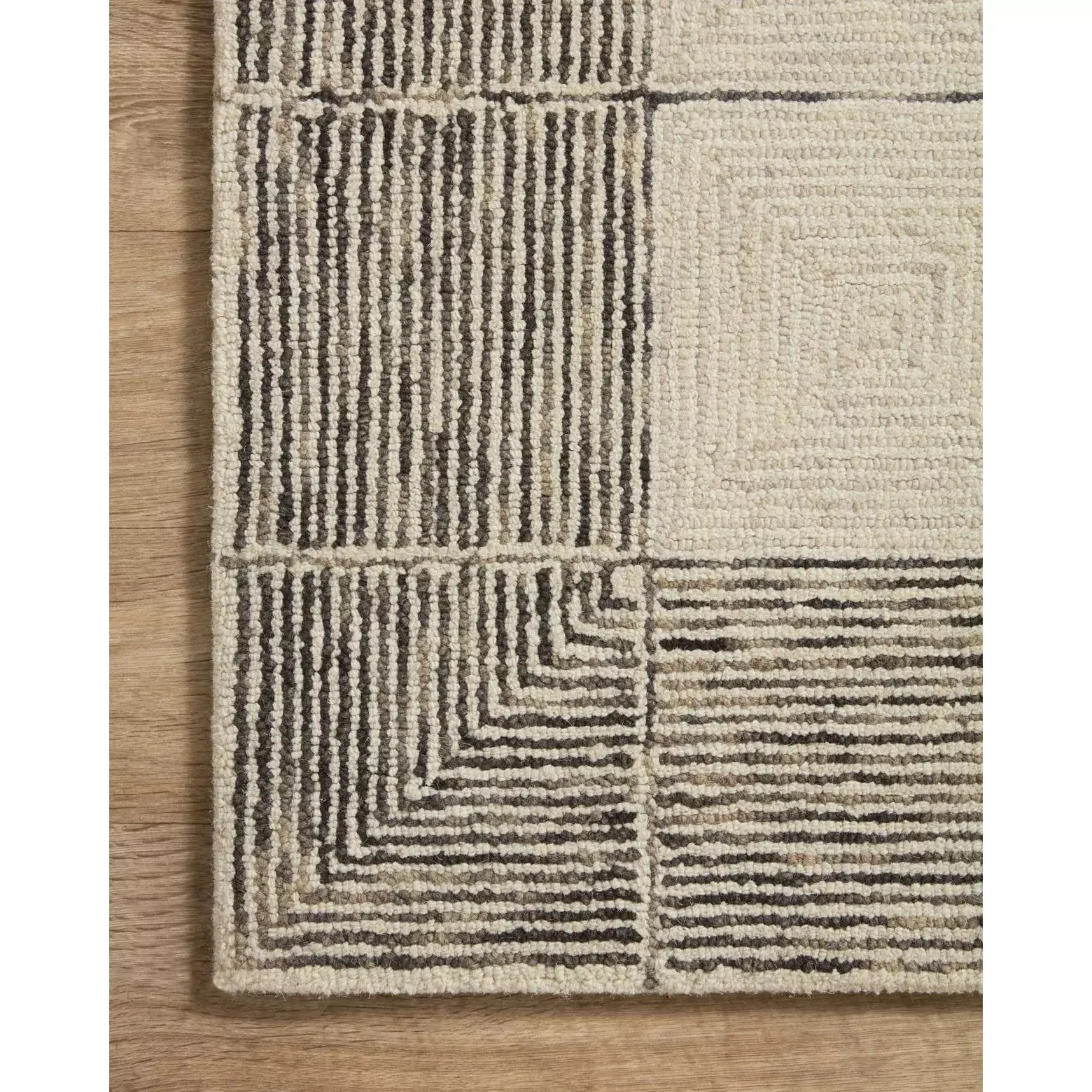 Chris Loves Julia Francis Cream/Black Rug