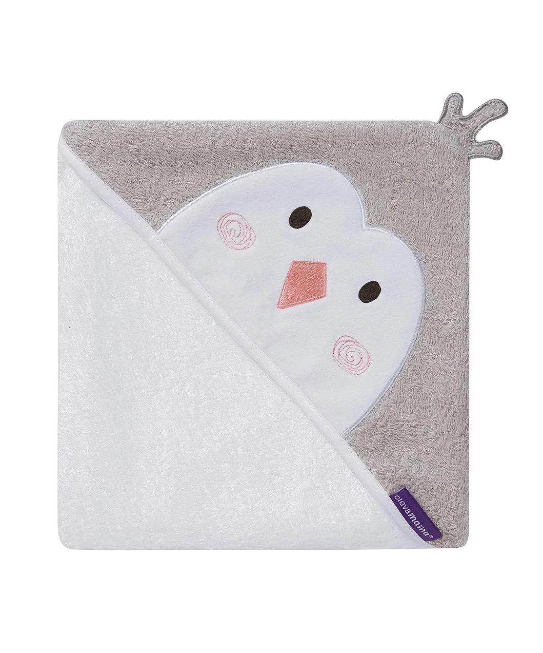 ClevaMama Bamboo Apron Baby Hooded Bath Towel