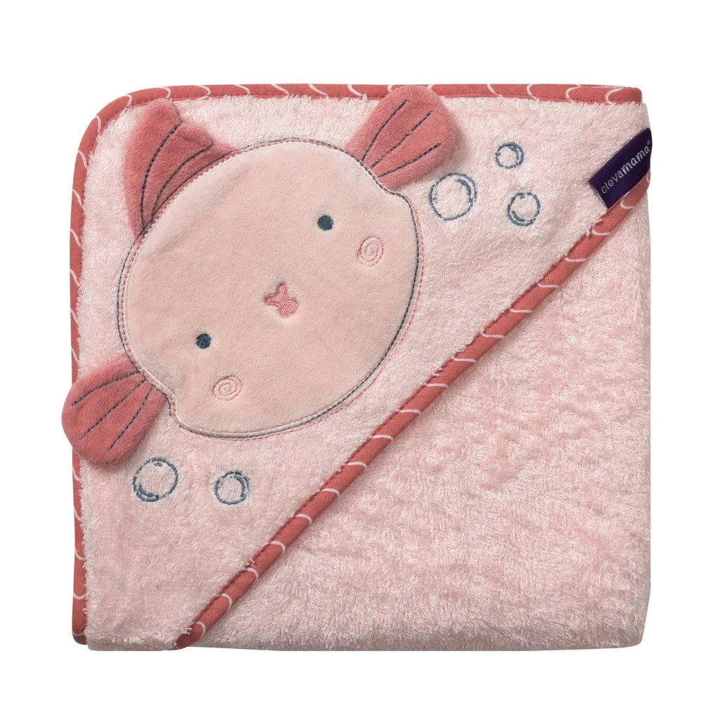 Clevamama Bamboo Apron Bath Towel - Pink (0M )