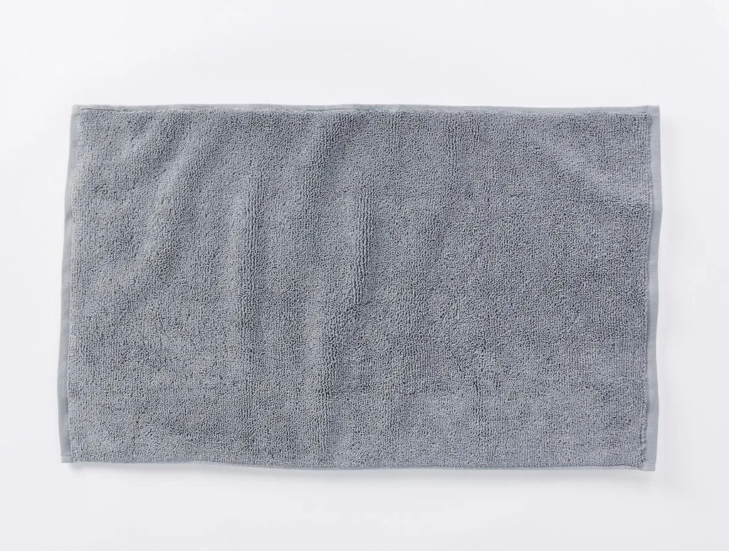 Cloud Loom Steel Blue Organic Bath Towels