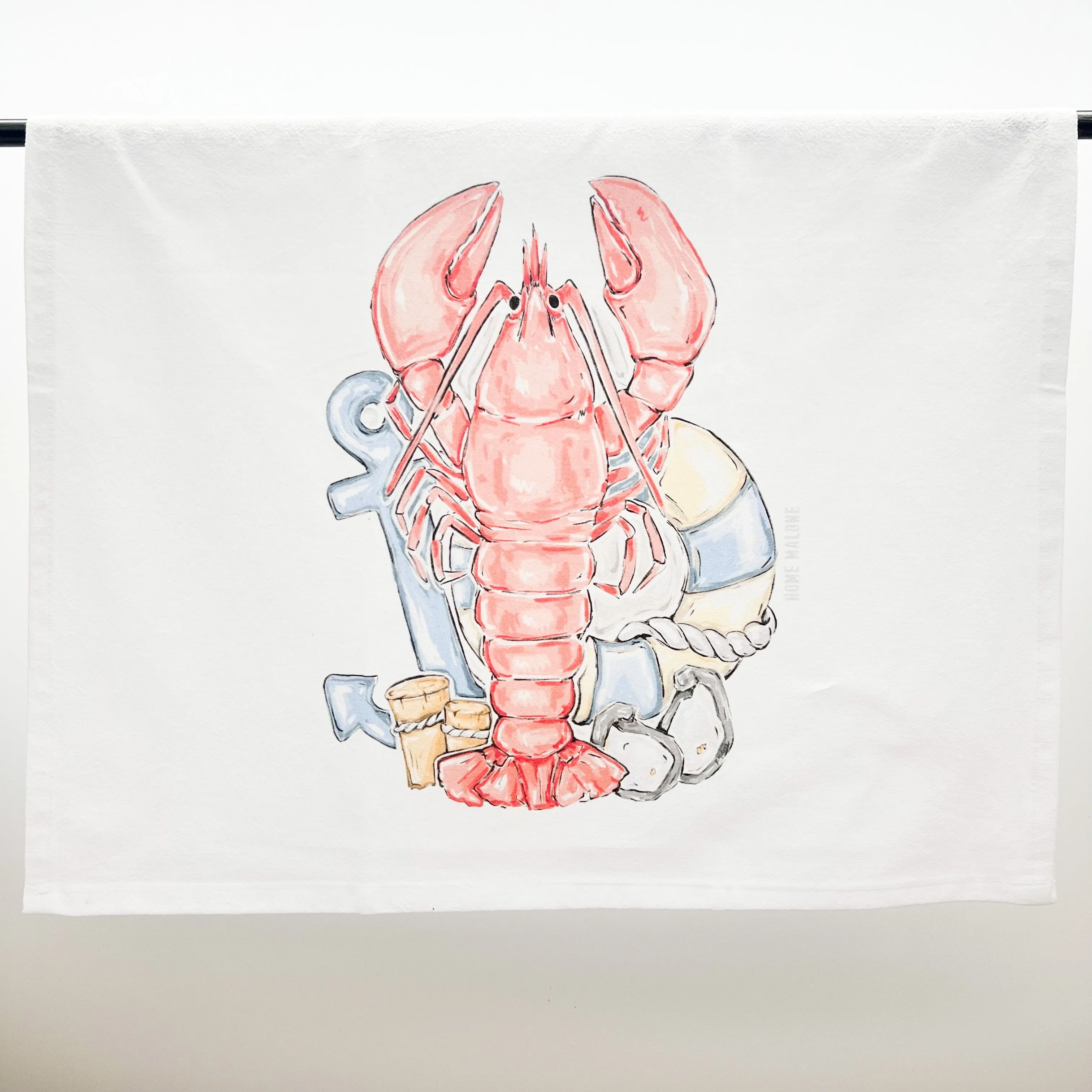 Coastal Lobster Tea Towel - ONLINE EXCLUSIVE