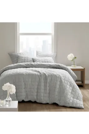 Cocoon Quilt Top Grey Comforter Mini Set