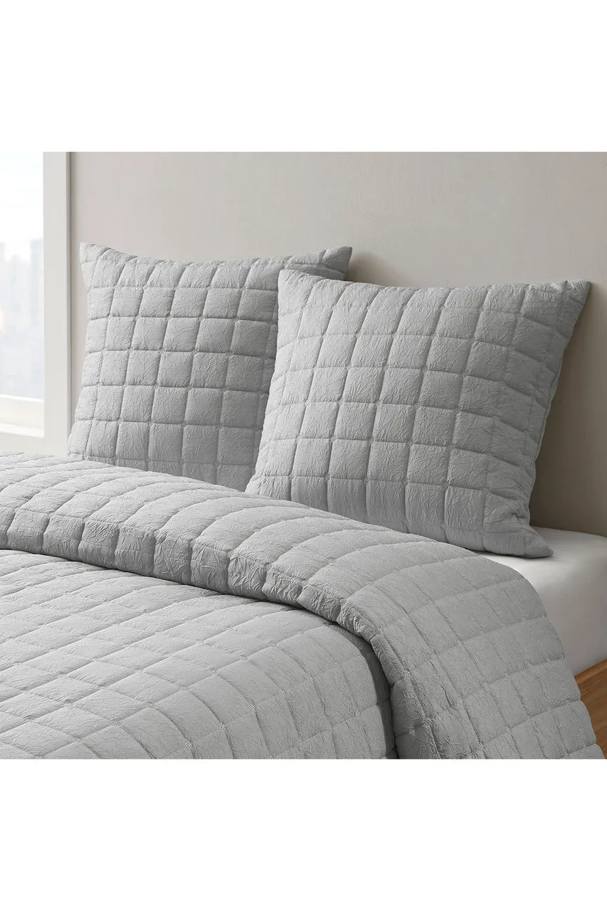 Cocoon Quilt Top Grey Comforter Mini Set