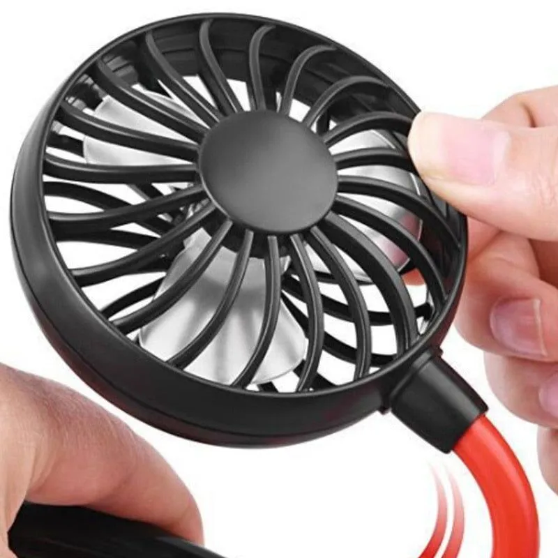 cold fan hands free neck fan rechargeable mini sports