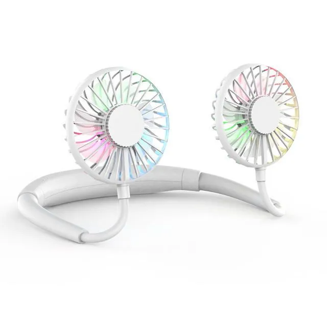 cold fan hands free neck fan rechargeable mini sports