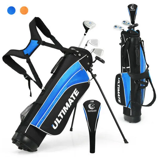 Complete Golf Club Set for Children Age 8-10-Blue