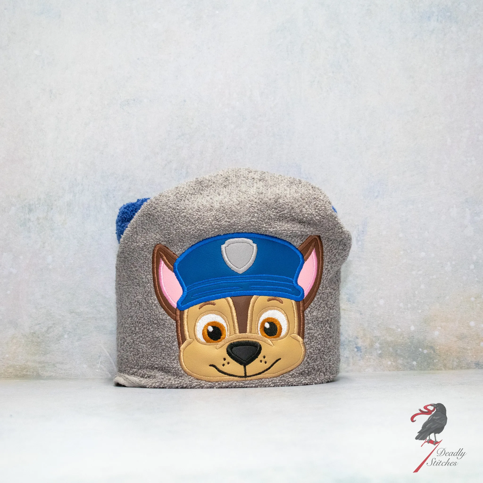 Cop Pup Hooded Bath Towel