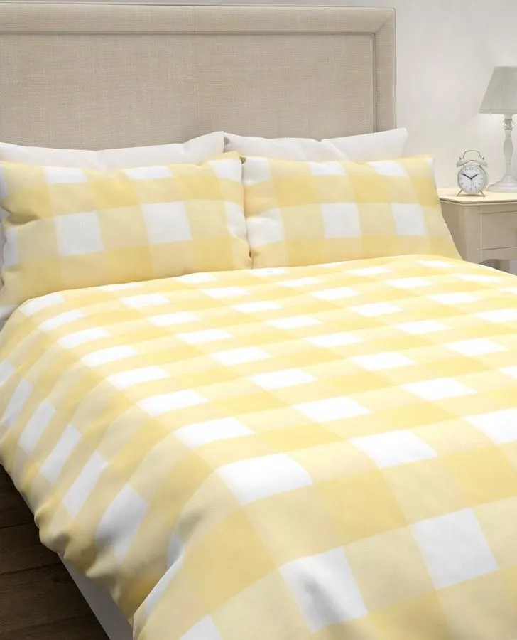 Cora Check Sunshine Duvet Cover Bedset