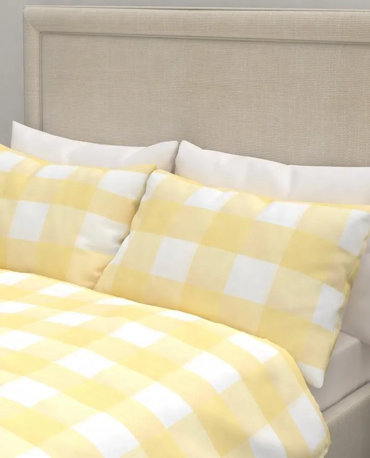 Cora Check Sunshine Duvet Cover Bedset