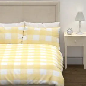 Cora Check Sunshine Duvet Cover Bedset