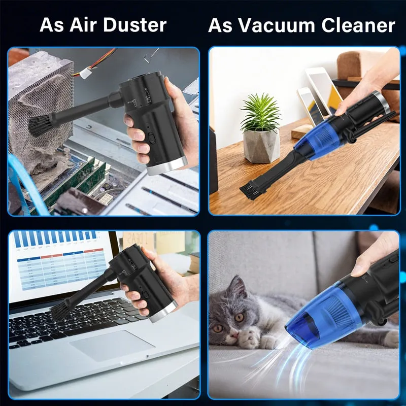 Cordless Electric Air Duster Computer Vacuum Cleaner