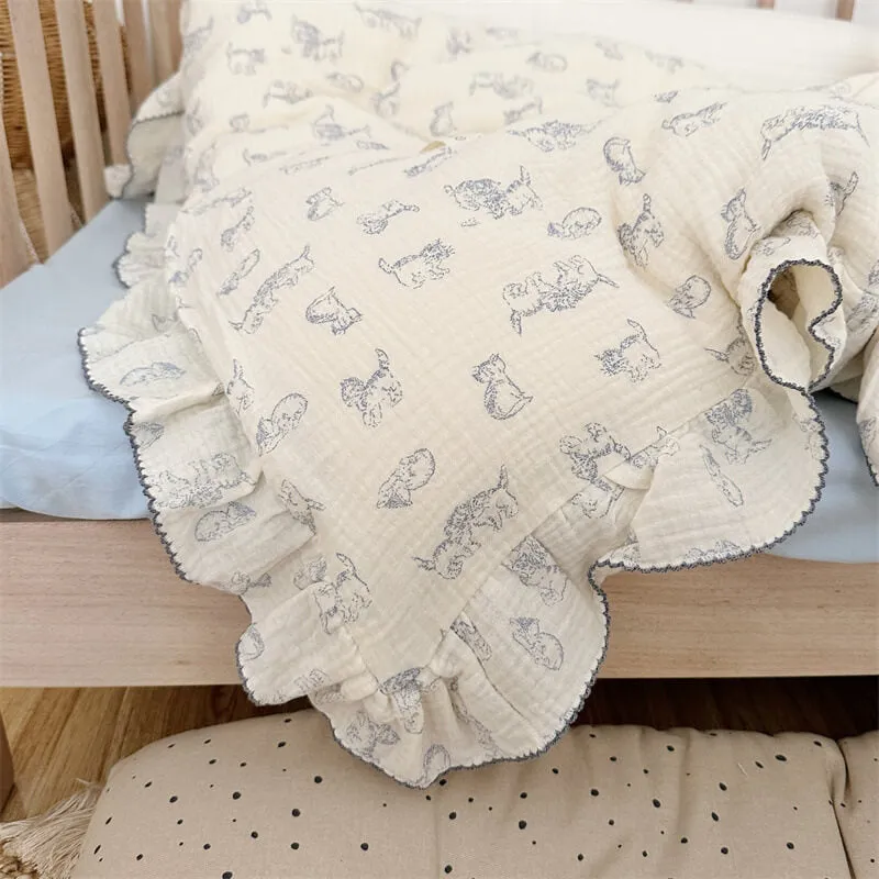 Cotton Muslin Duvet Cover Set