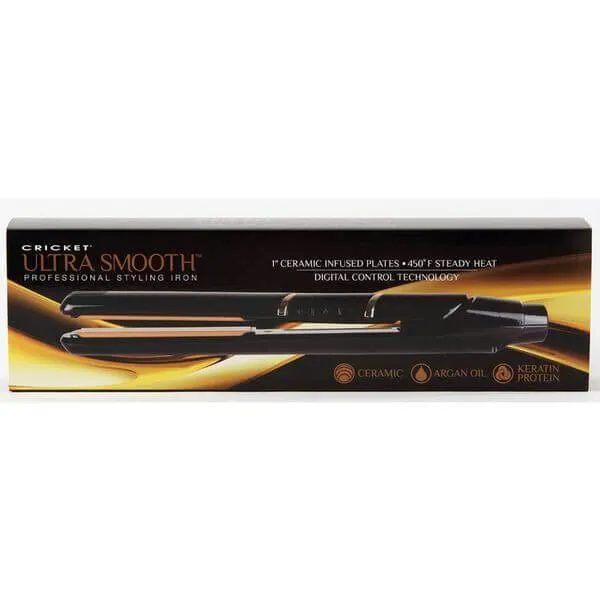 Cricket Ultra Smooth Styling Iron Black 1"