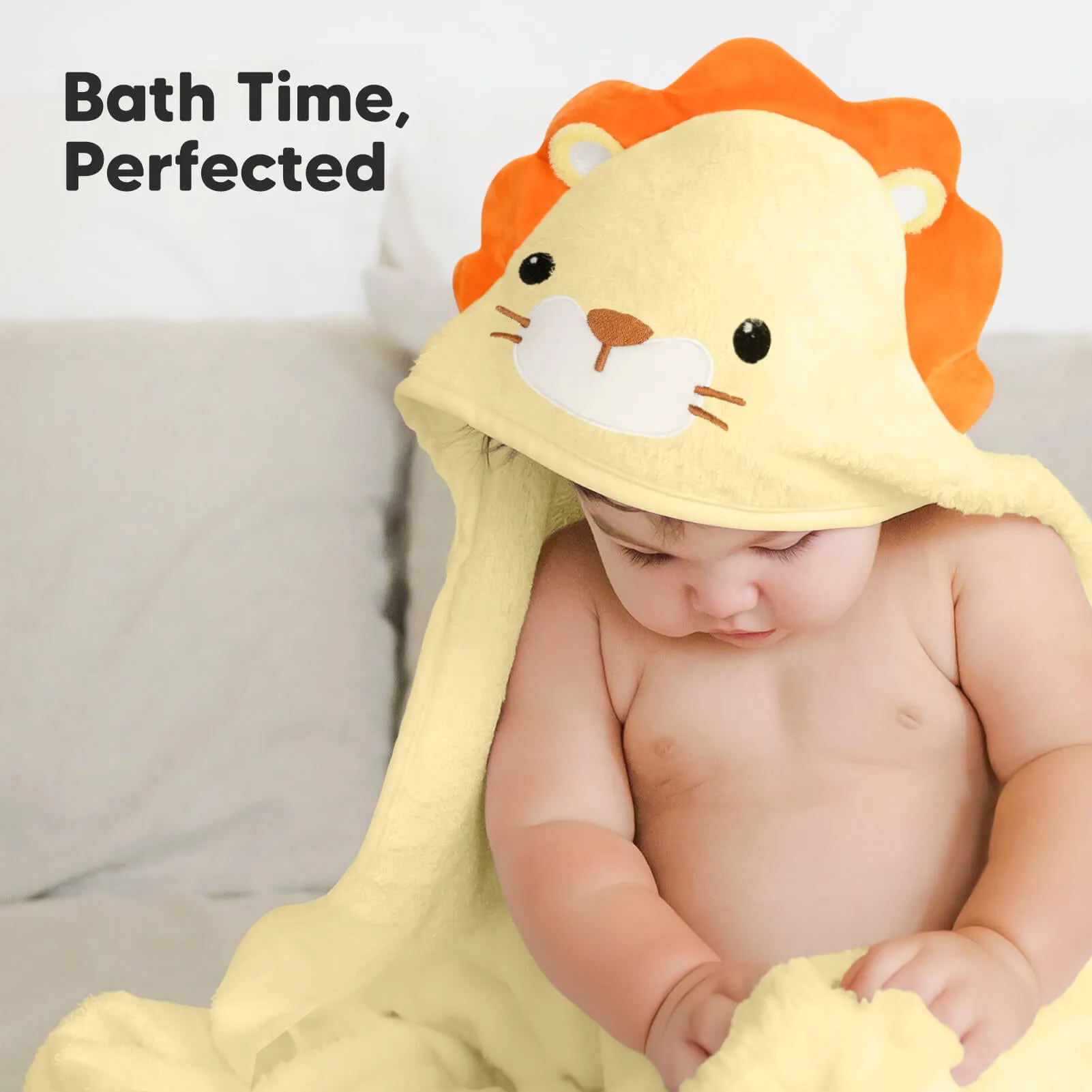 Cuddle Baby Hooded Towel (Lion)