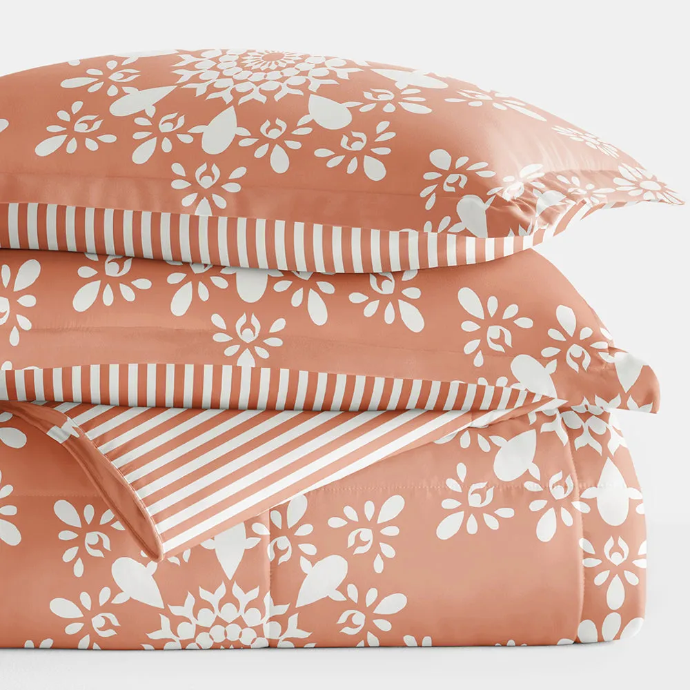 Daisy Medallion Reversible Down-Alternative Comforter Set - 12 Days of Deals