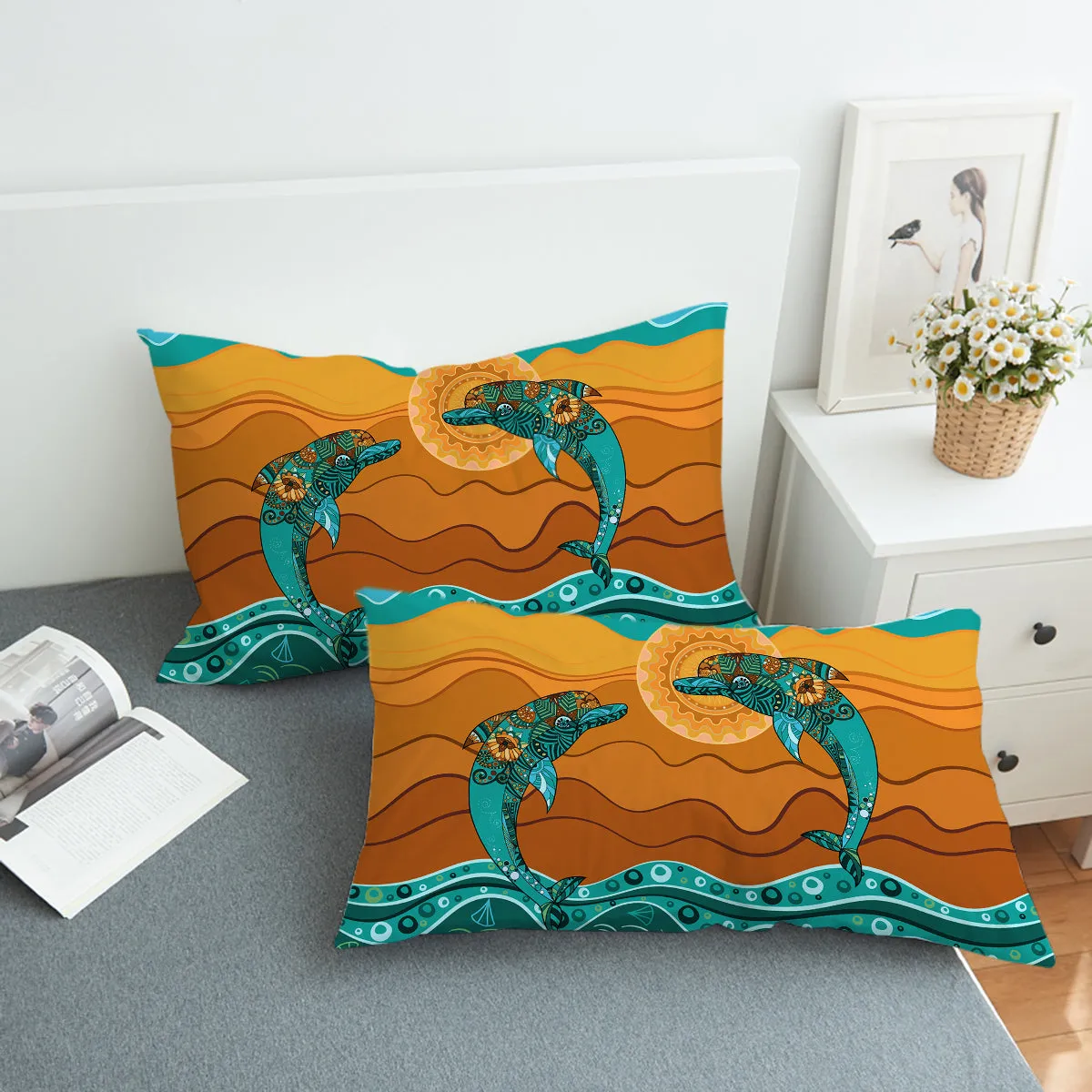 Dancing Dolphins Comforter Set