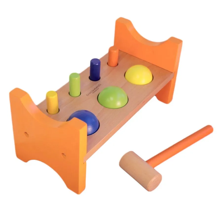 Discoveroo Peg N Ball Smackeroo Wooden