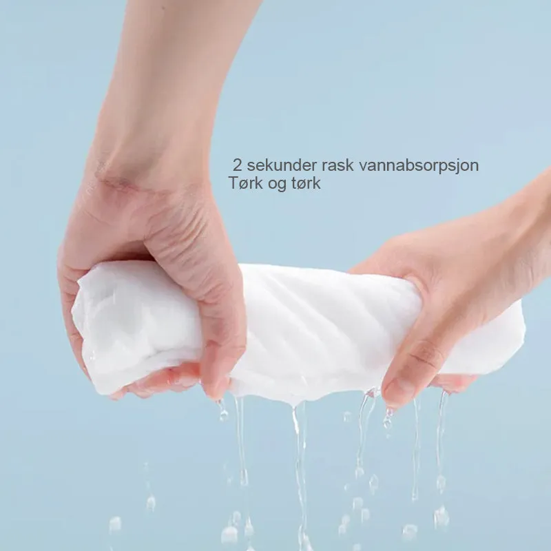 Disposable bath towel in compressed cotton