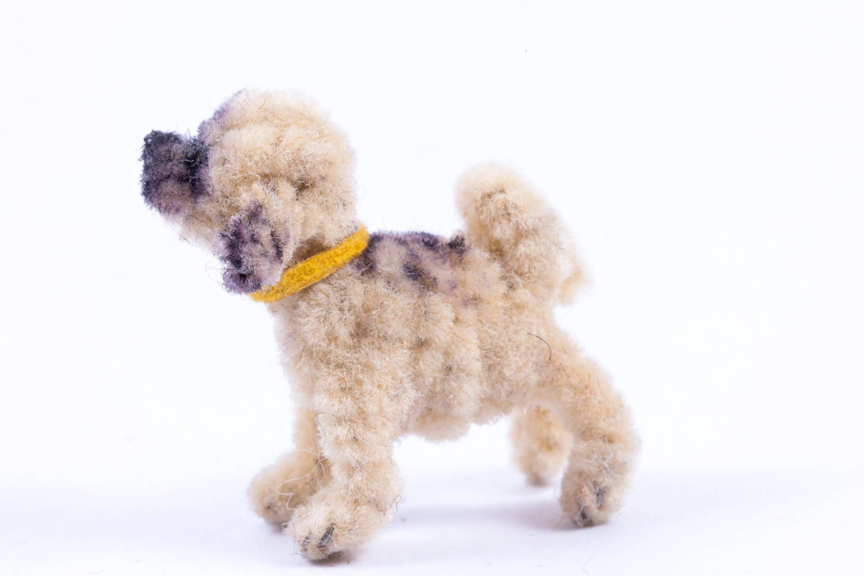 Dollhouse Miniature ~ Handmade Pipe Cleaner Dog - From Ursula Sauerberg Estate