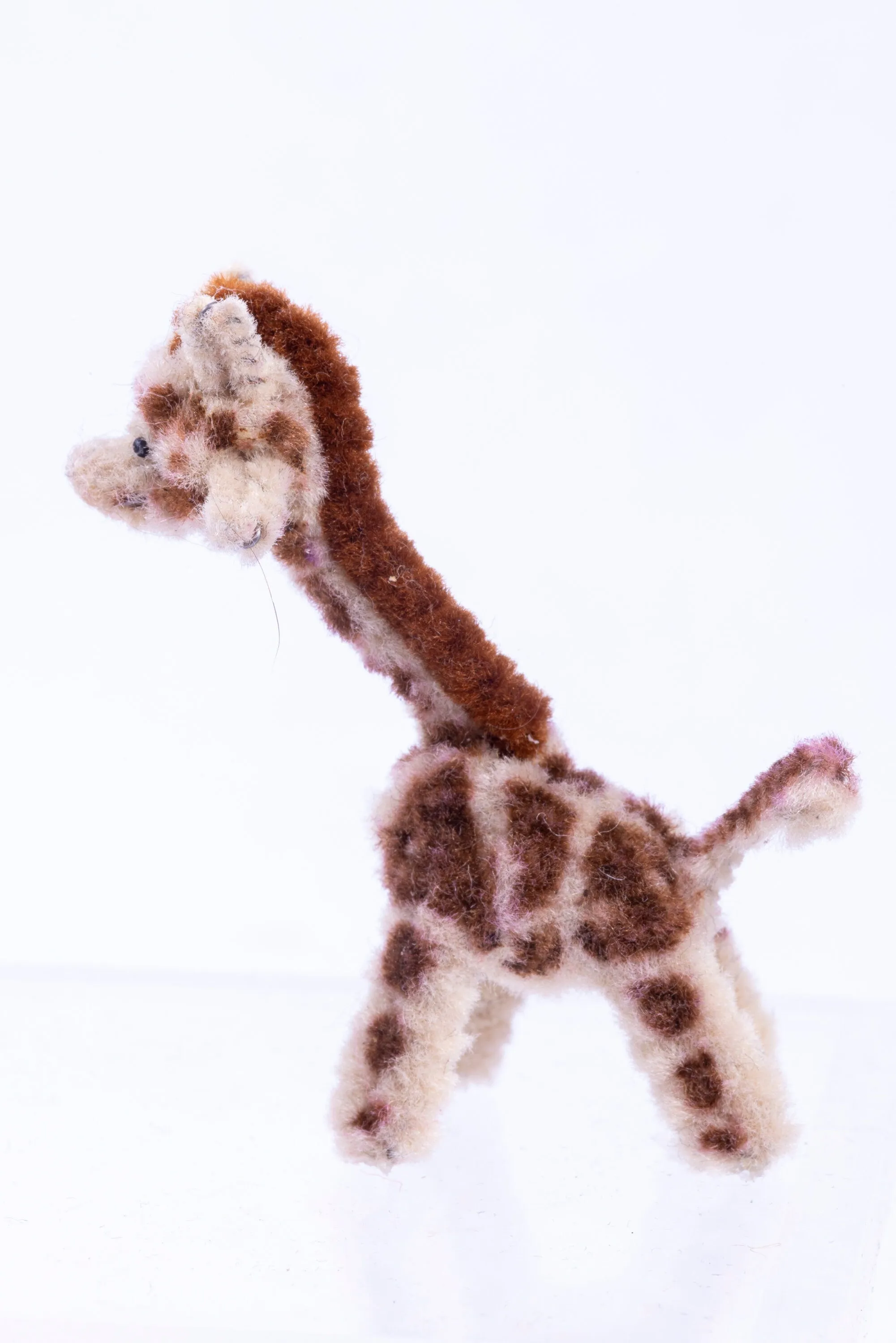 Dollhouse Miniature ~ Handmade Pipe Cleaner Giraffe Doll - From Ursula Sauerberg Estate