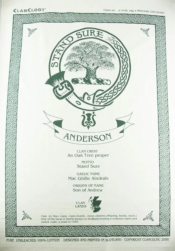 Douglas Clan Tea Towel