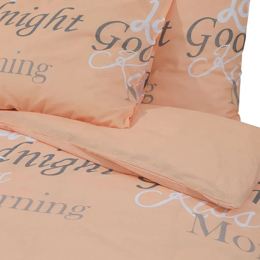 Duvet Cover Set Pink 200x200 cm Cotton