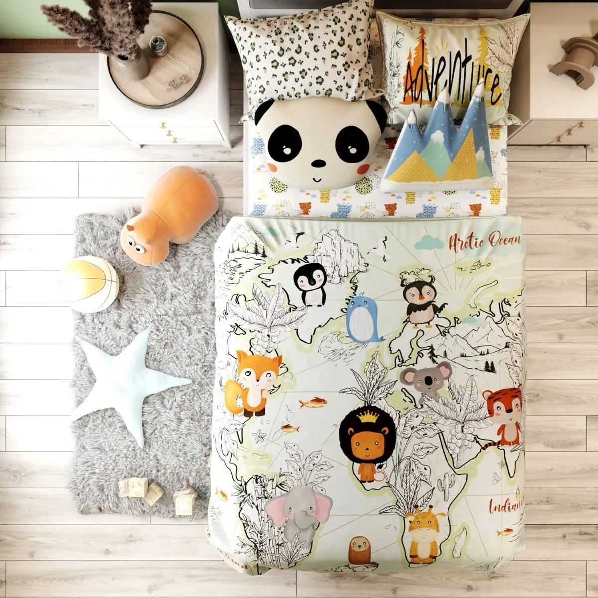 Fancy Fluff Kids Single Comforter- Animal Planet