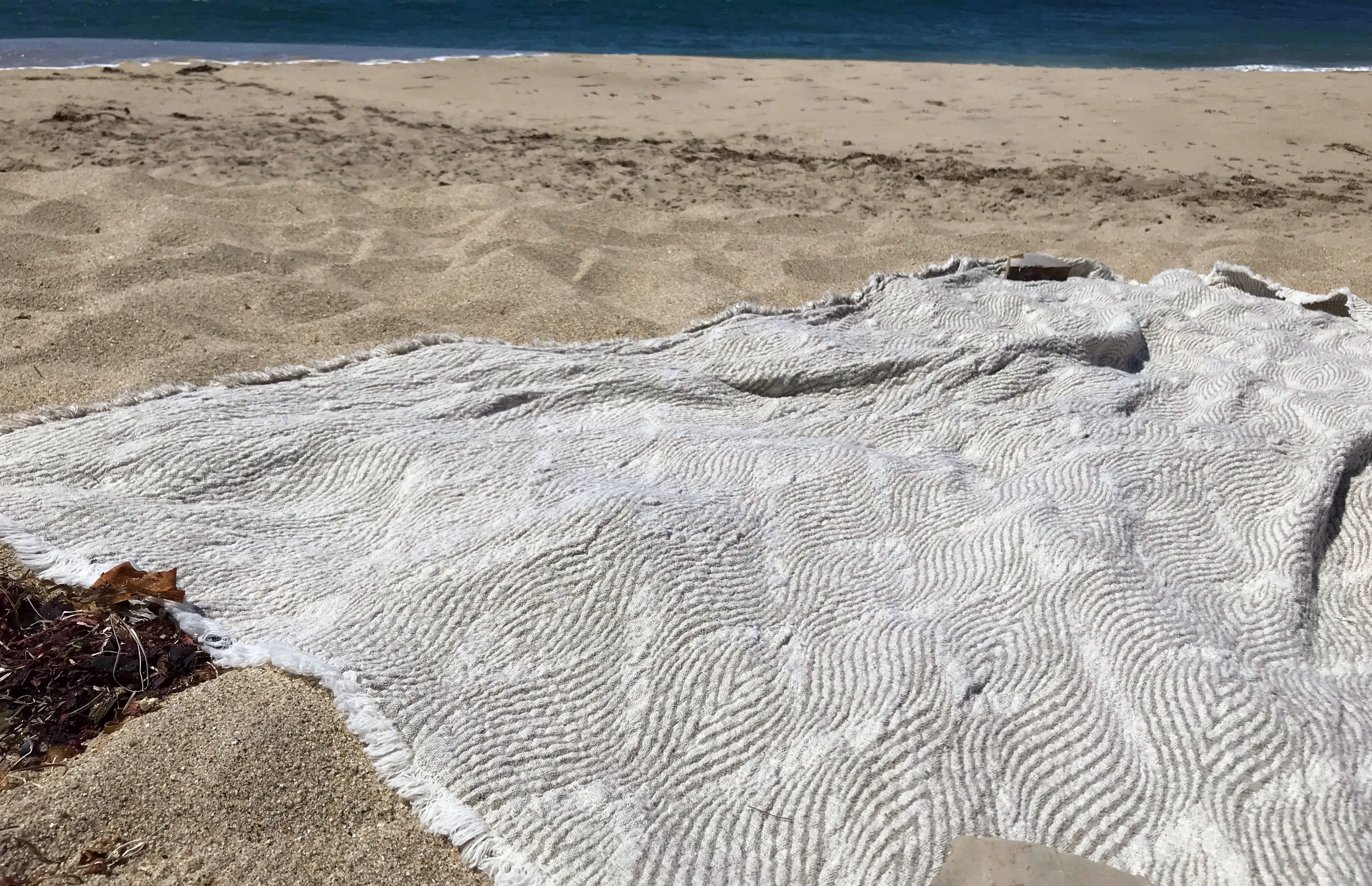 Flax Beach Towel “Waves”