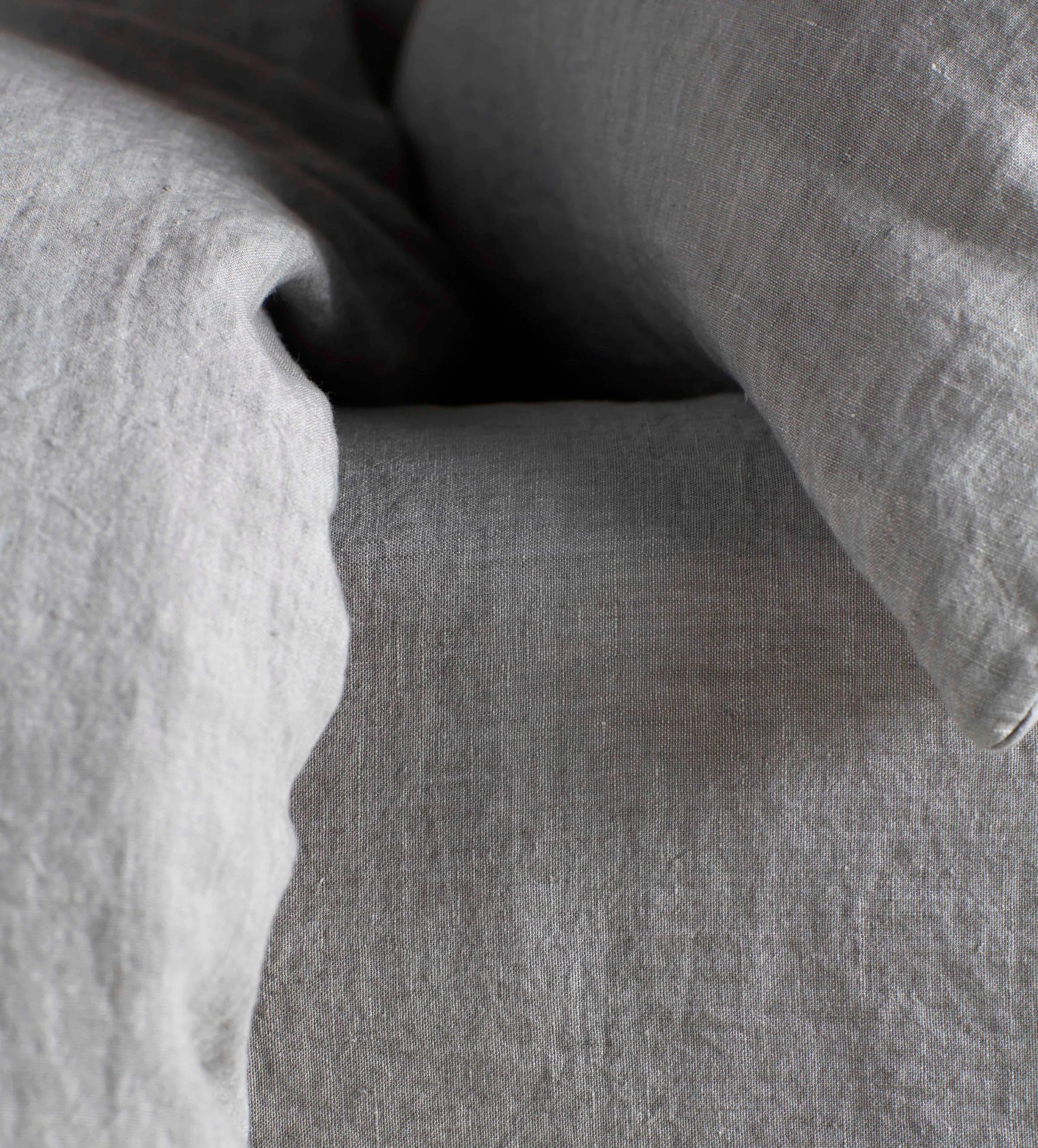 Flint Grey 100% Linen Fitted Sheet