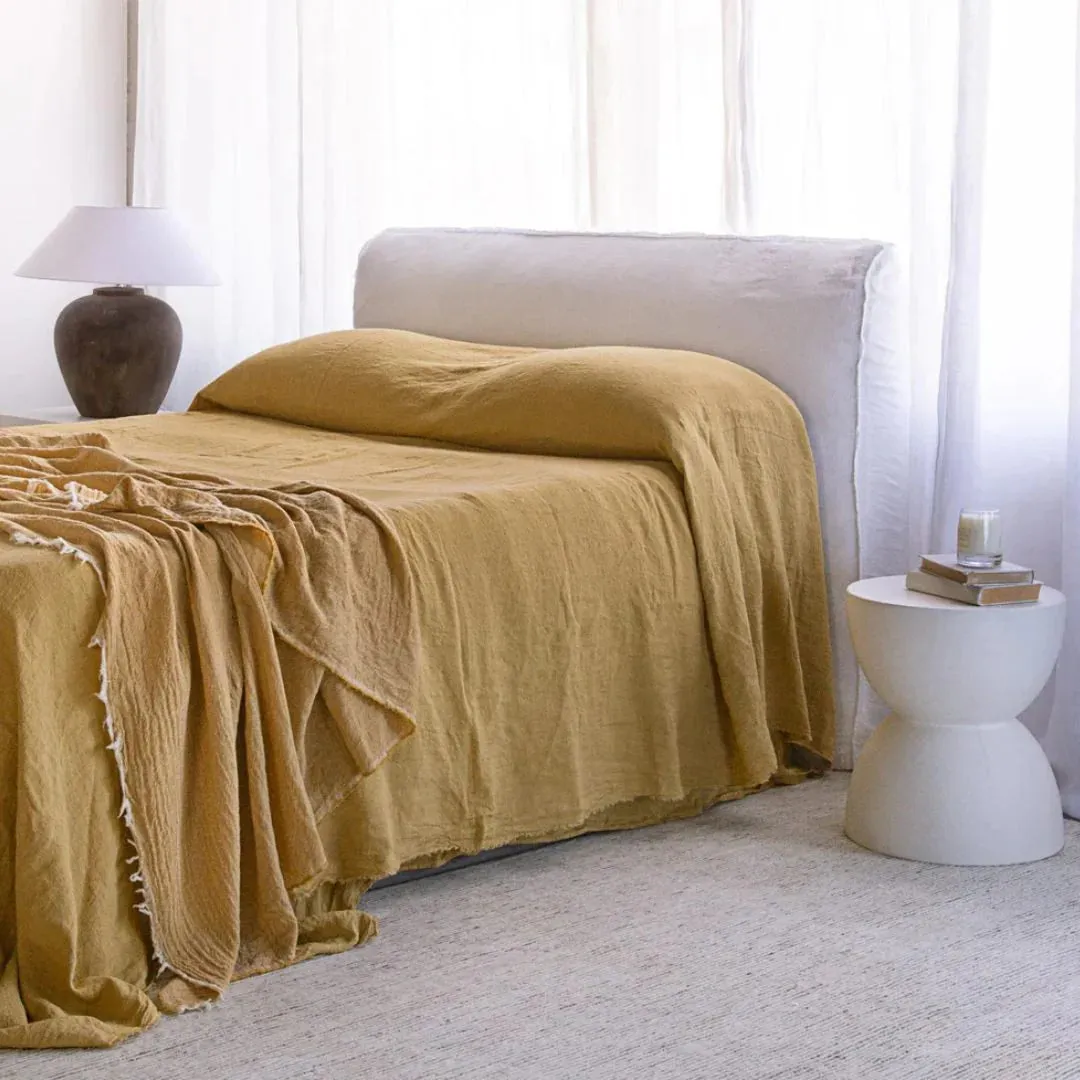 Flocca Linen Duvet Cover - Maiz