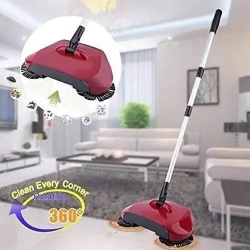 Floor Dust Cleaning MOP Broom with Dustpan Multi Functional Broom Machine for Home & Office