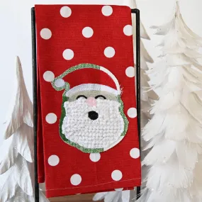 Fluffy Santa Hand Towel