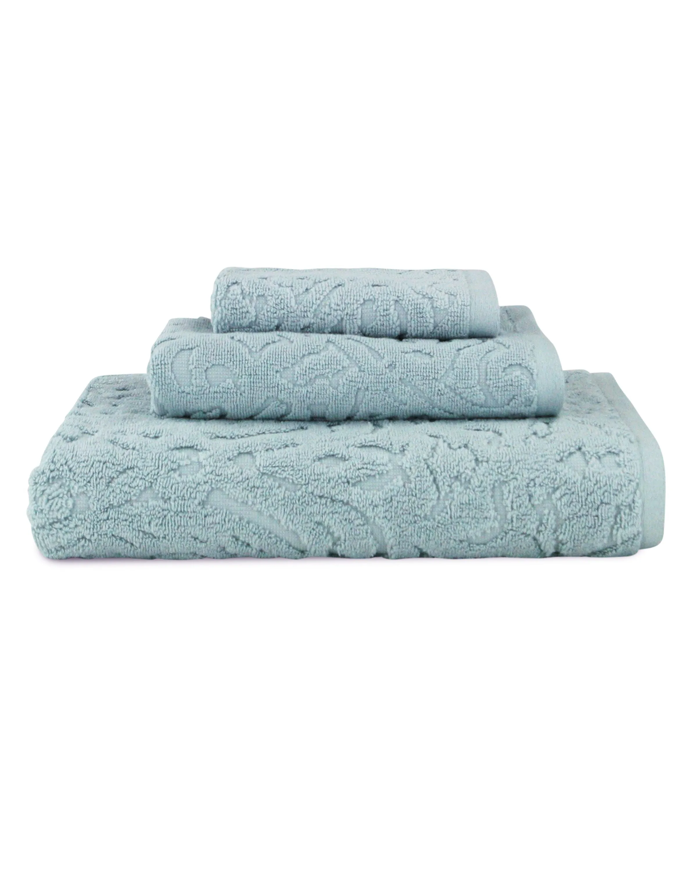 Fonte Long Staple Combed Turkish Cotton Piece Dye Jacquard Towel Collection