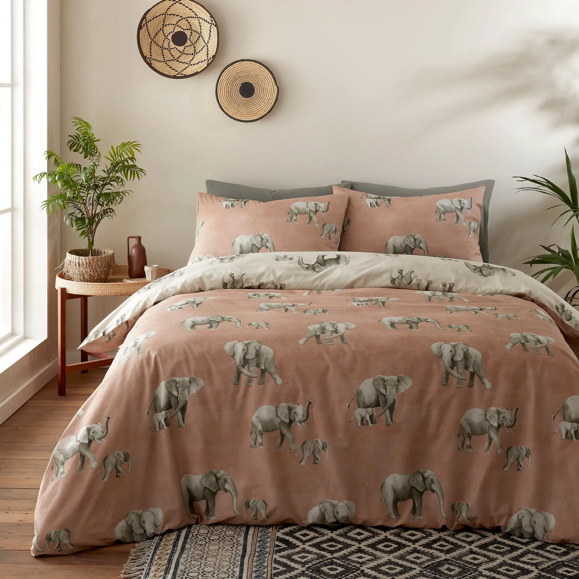 Fusion Ella the Elephant Duvet Cover Set - Natural