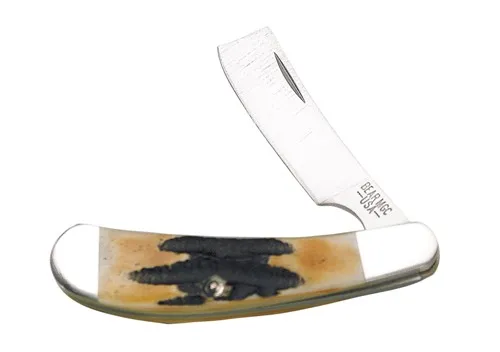 GENUINE INDIA STAG BONE 1 BLADE RAZOR