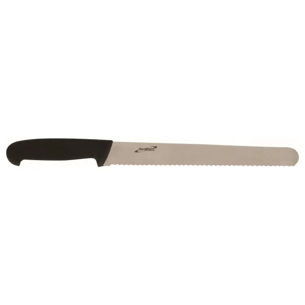 Genware 10" Slicing Knife (Serrated) pack of 1