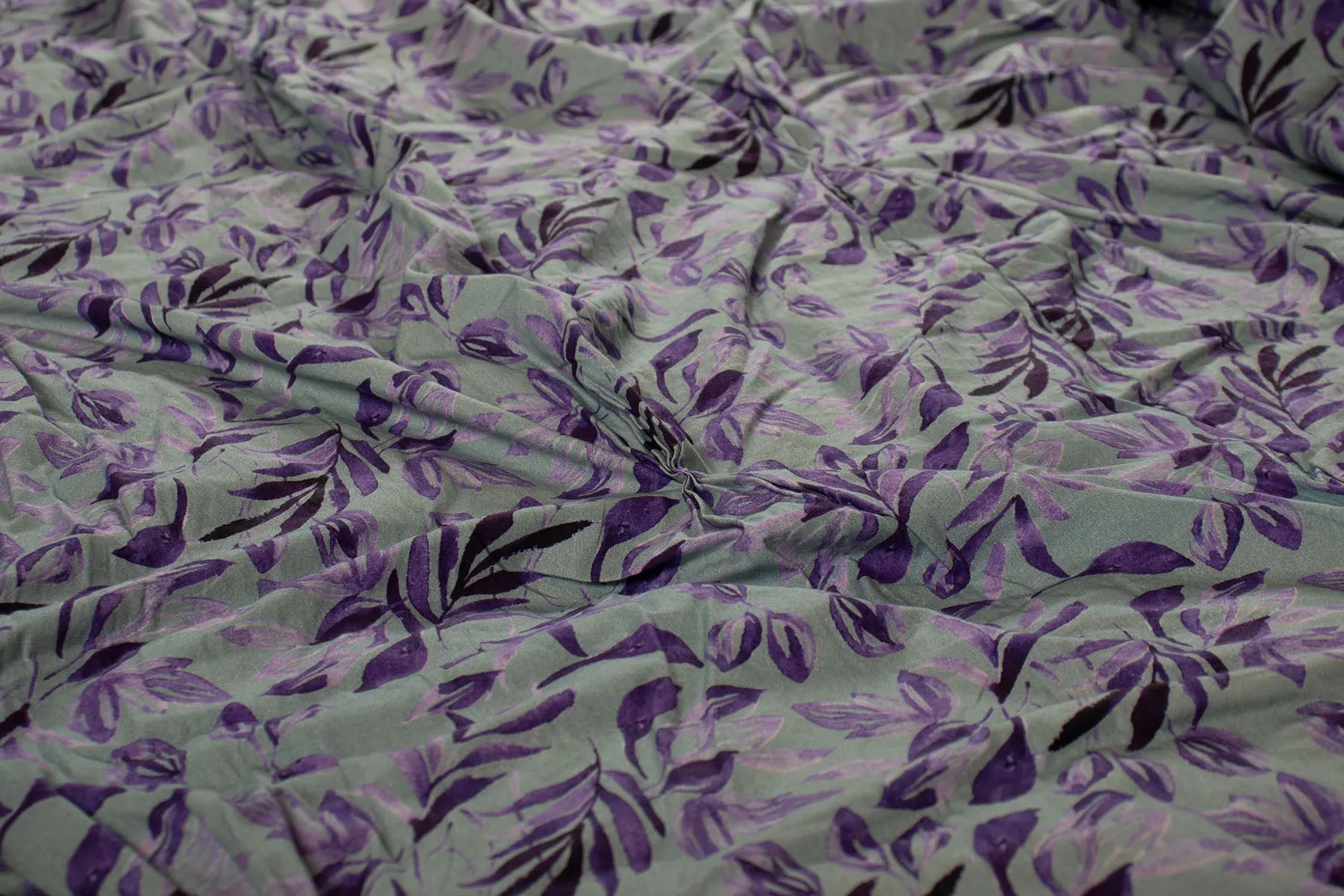 Grape Heaven Purple and Grey Tuck Styled Comforter