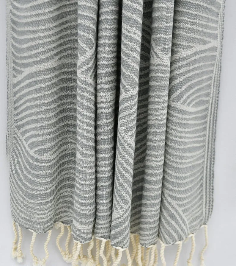 Gray Sunrise 100% Cotton Towel