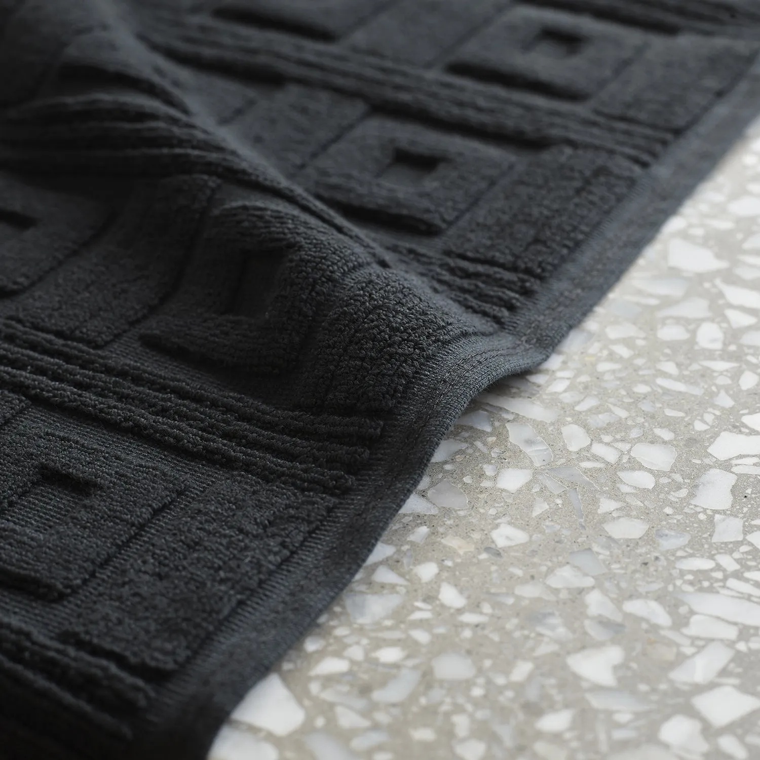 greg natale | astoria bath mat | black