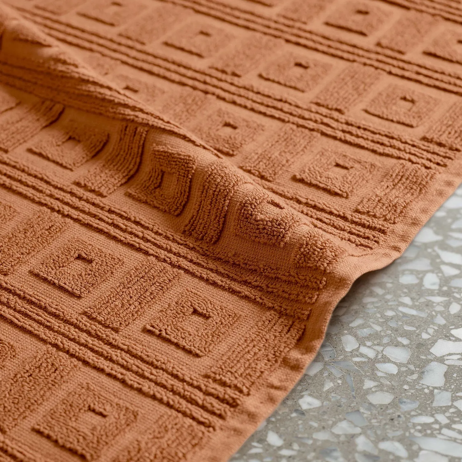 greg natale | astoria bath mat | terracotta - DC