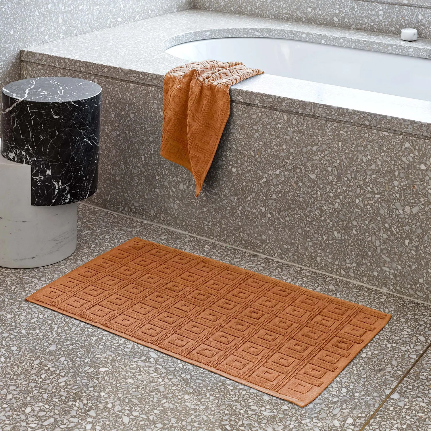 greg natale | astoria bath mat | terracotta - DC