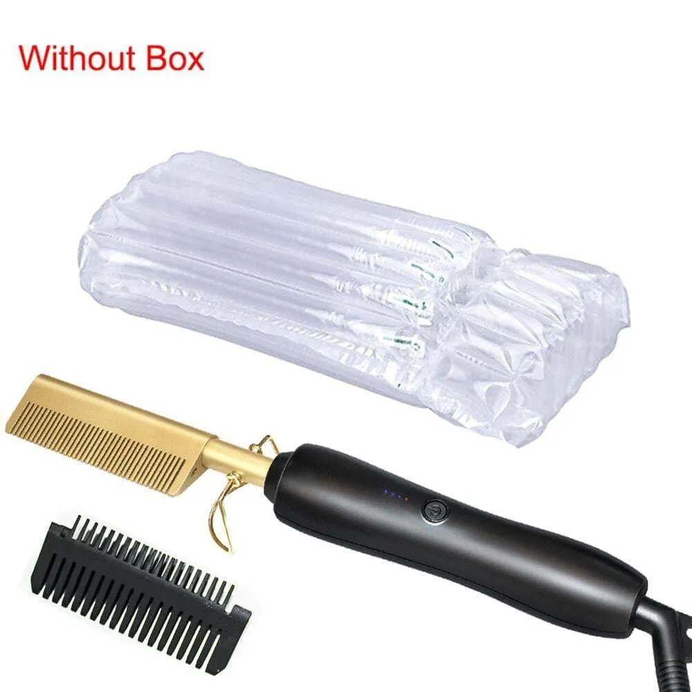 Hair Straightener Brush Hot Hair Comb, Curling Iron for Women Men