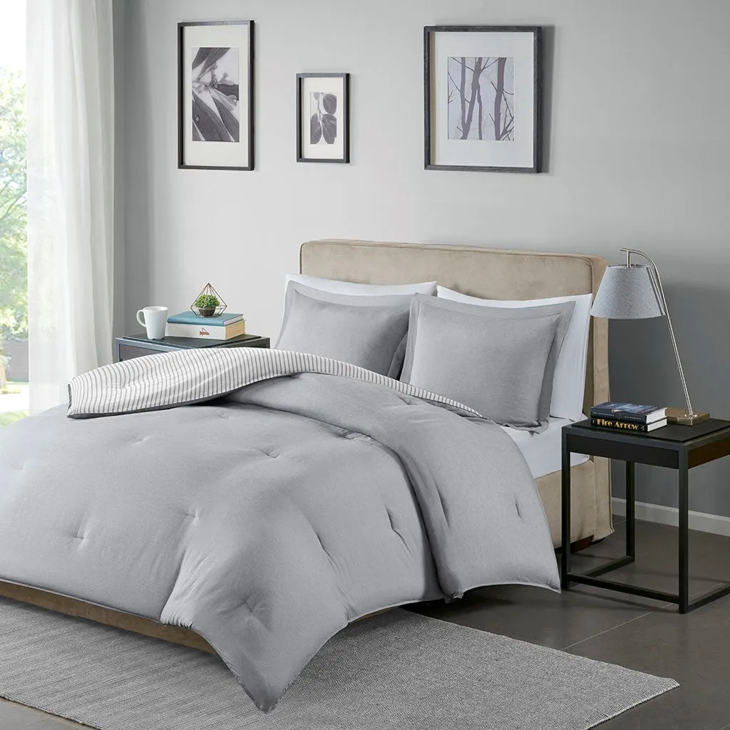 Hayden Reversible Yarn Dyed Down Alternative Comforter Set by Madison park Essentials