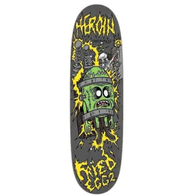 Heroin Skateboards Fried Egg 2 Razor Egg Skateboard deck 8.9"