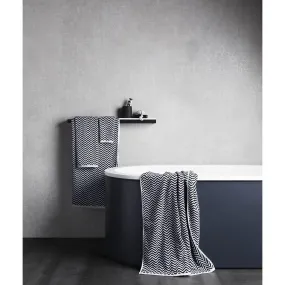 Herringbone Black/White Towel