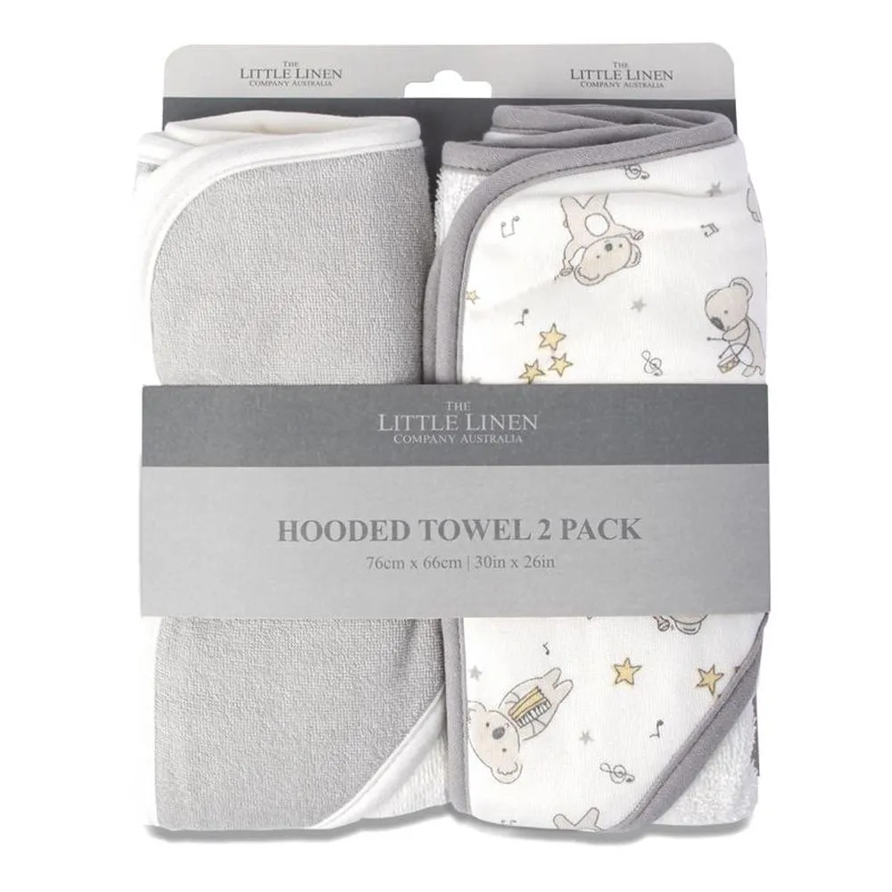 Hooded Towel 2pk Little linen