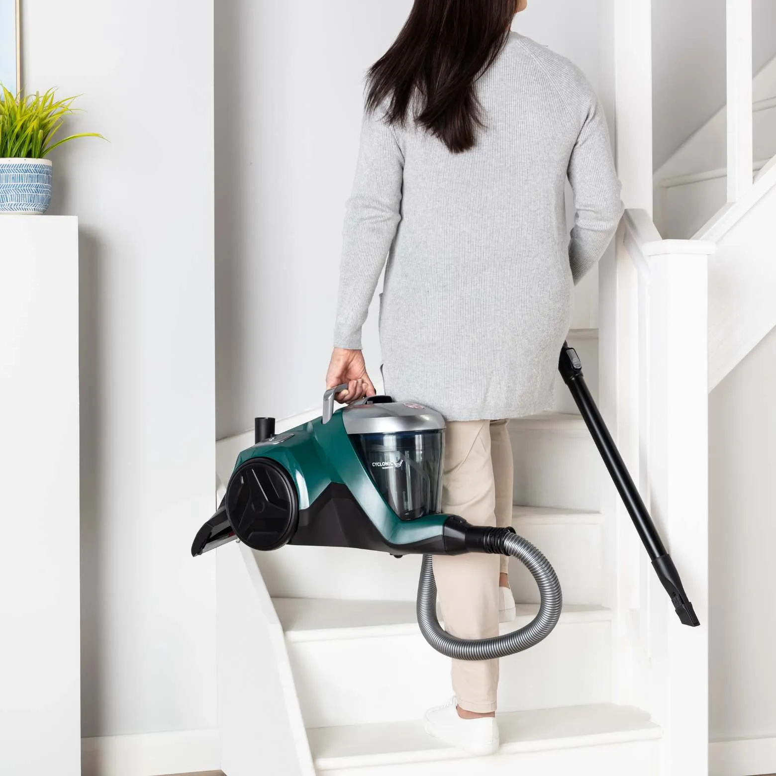 Hoover Bagless Cylinder Vacuum Cleaner with Allergy Care - H-POWER 300