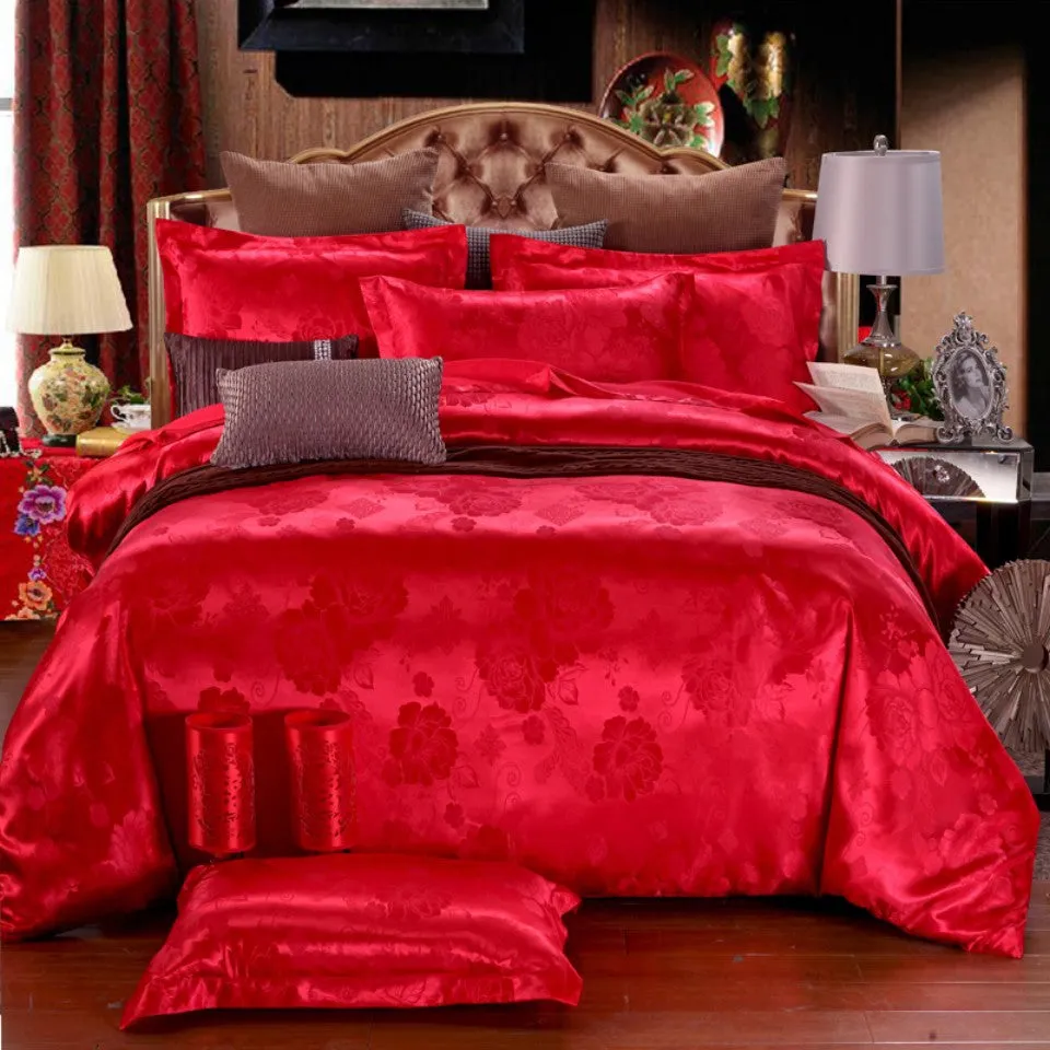 Jacquard duvet cover set